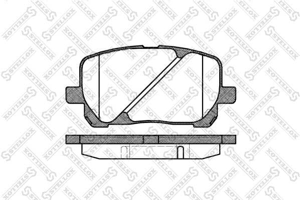 Brake Pad Set, disc brake 965 000B-SX
