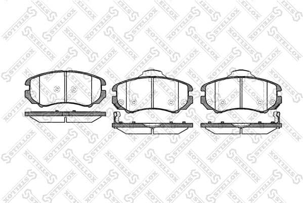 Brake Pad Set, disc brake 964 002B-SX
