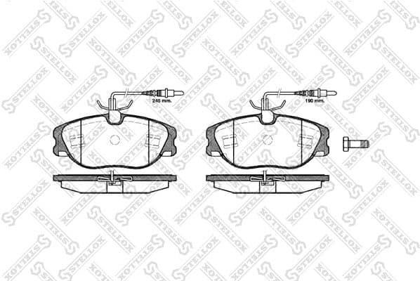 Brake Pad Set, disc brake 316 044B-SX