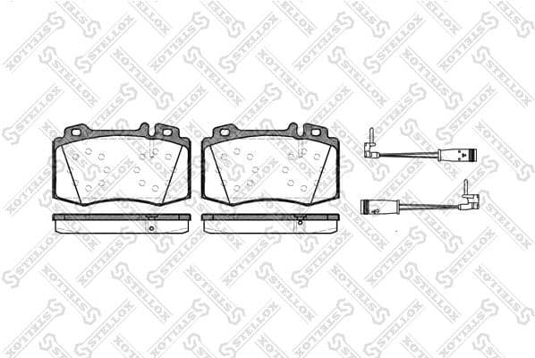 Brake Pad Set, disc brake 780 002B-SX