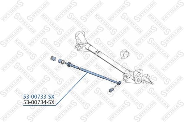 Control/Trailing Arm, wheel suspension 53-00733-SX - image 2