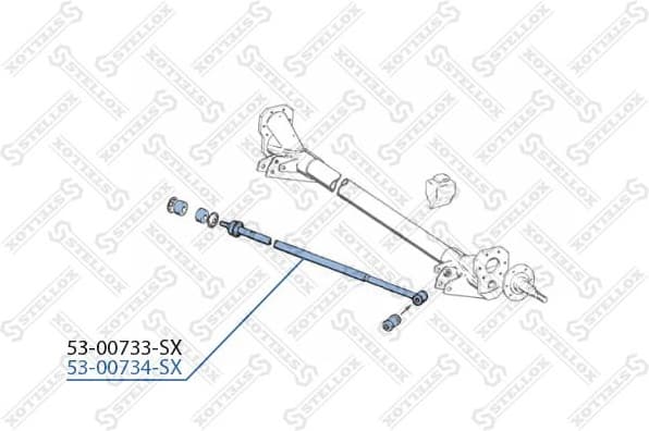Control/Trailing Arm, wheel suspension 53-00734-SX - image 2
