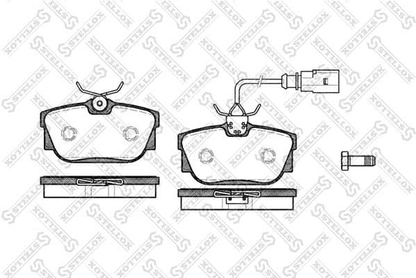 Brake Pad Set, disc brake 778 001B-SX