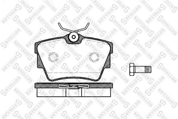 Brake Pad Set, disc brake 602 010B-SX
