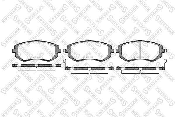 Brake Pad Set, disc brake 962 002B-SX