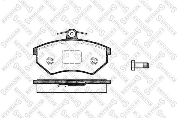 Brake Pad Set, disc brake 412 000-SX