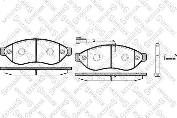 Brake Pad Set, disc brake 001 091B-SX