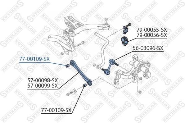 Mounting, control/trailing arm 77-00109-SX - image 2