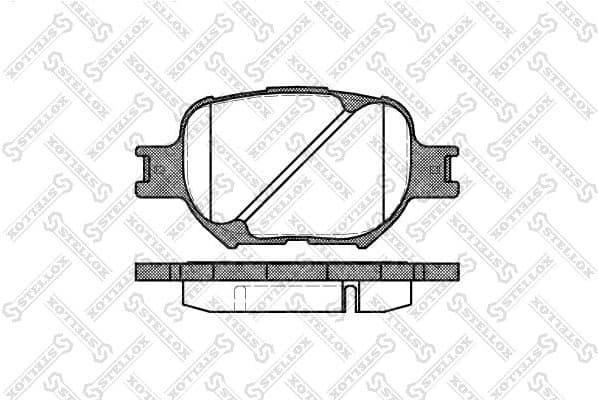 Brake Pad Set, disc brake 753 000-SX