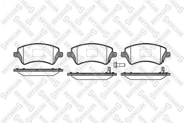 Brake Pad Set, disc brake 833 012B-SX