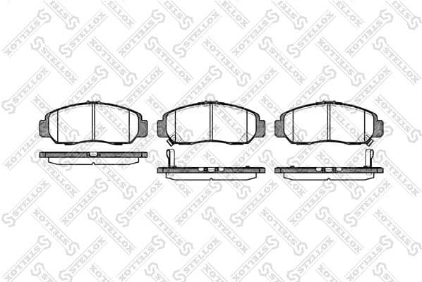 Brake Pad Set, disc brake 758 012-SX