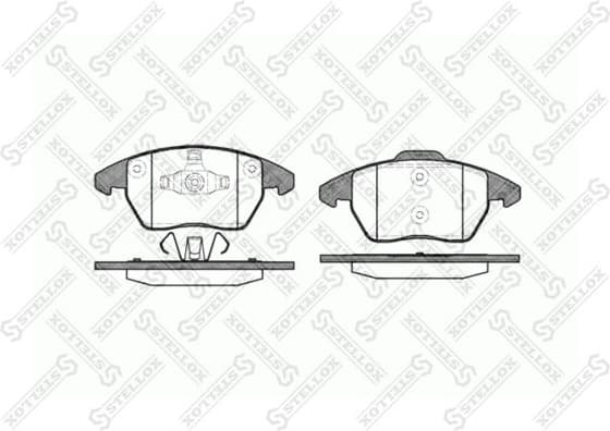 Brake Pad Set, disc brake 1041 010-SX