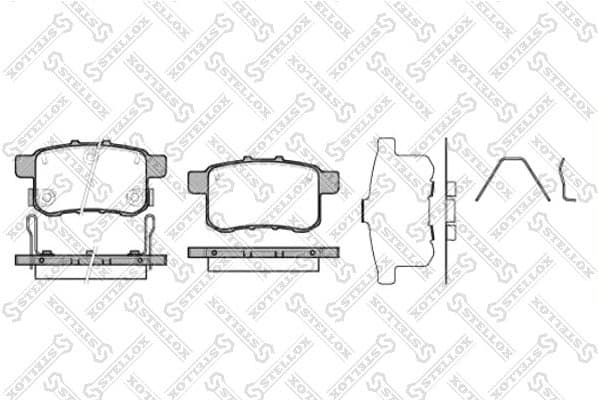 Brake Pad Set, disc brake 1002 000-SX