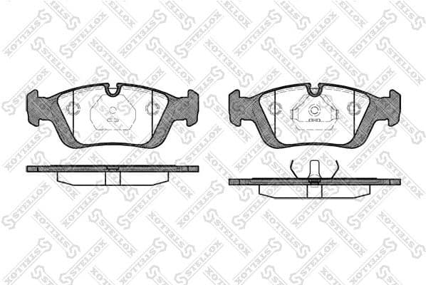 Brake Pad Set, disc brake 395 000B-SX