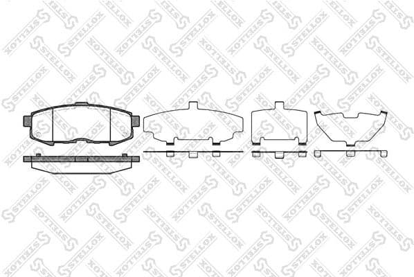 Brake Pad Set, disc brake 1171 000-SX