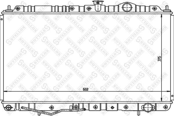 Radiator, engine cooling 10-25954-SX