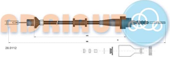 Cable Pull, clutch control 28.0112