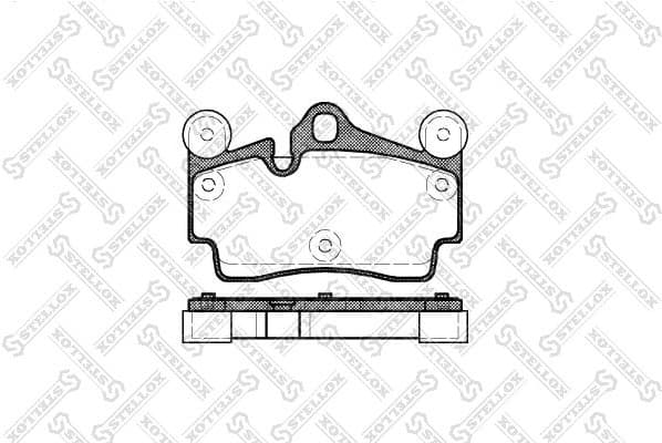 Brake Pad Set, disc brake 1007 000-SX