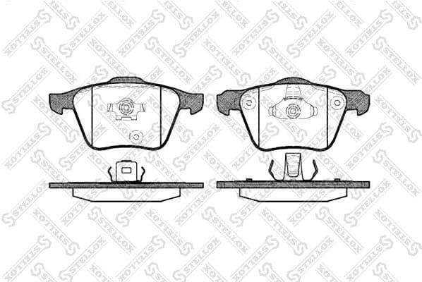 Brake Pad Set, disc brake 1054 000-SX