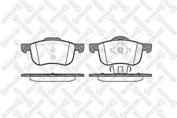 Brake Pad Set, disc brake 724 000B-SX