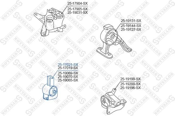 Mounting, engine 25-17021-SX - image 2