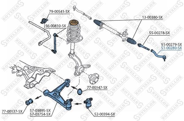 Tie Rod End 51-00280-SX - image 2