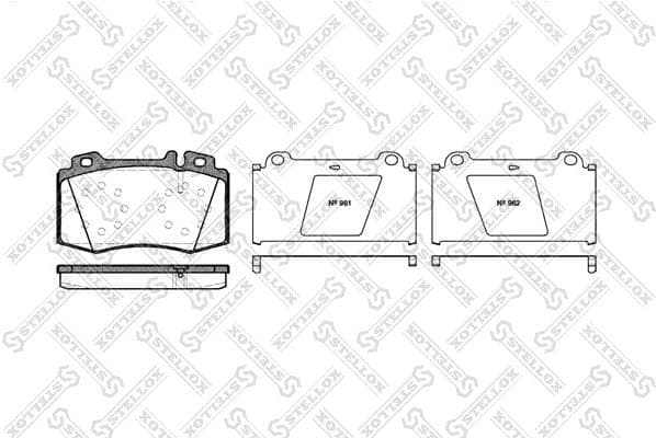 Brake Pad Set, disc brake 780 000B-SX