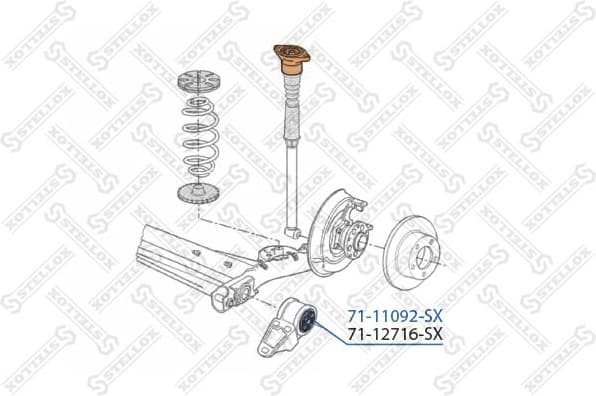 Mounting, control/trailing arm 71-11092-SX - image 2