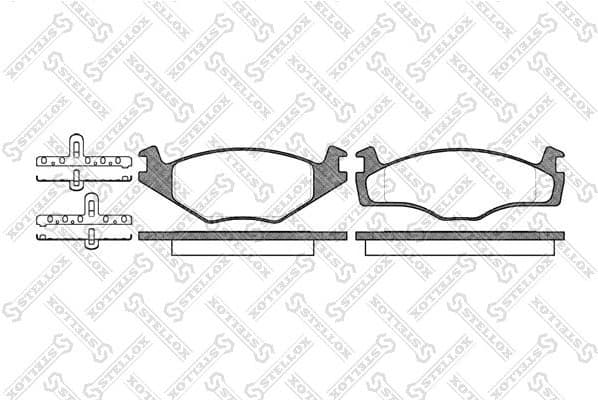 Brake Pad Set, disc brake 182 000-SX