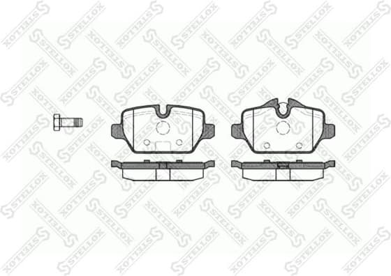 Brake Pad Set, disc brake 1143 000-SX