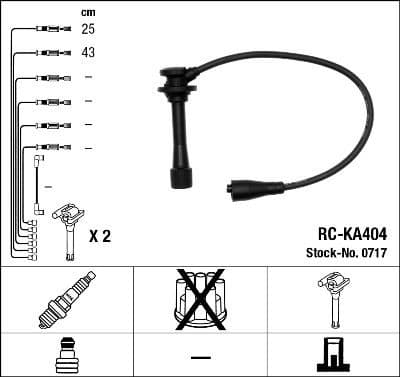Ignition Cable Kit RC-KA404