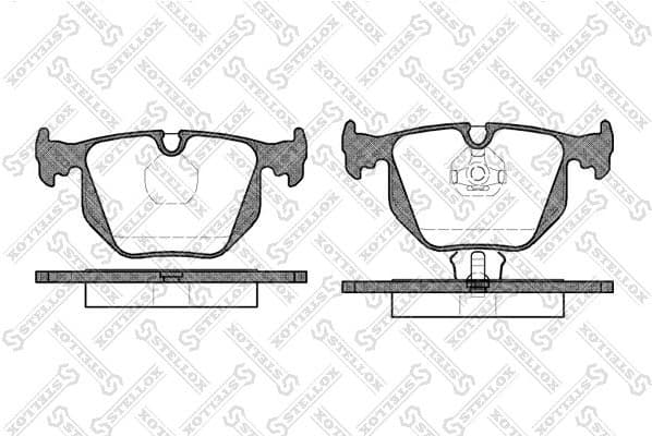 Brake Pad Set, disc brake 392 000B-SX