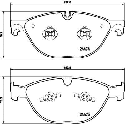 Brake Pad Set, disc brake PRIME LINE P36025