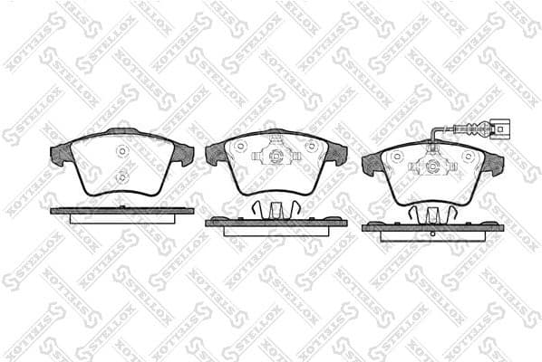 Brake Pad Set, disc brake 1056 001-SX