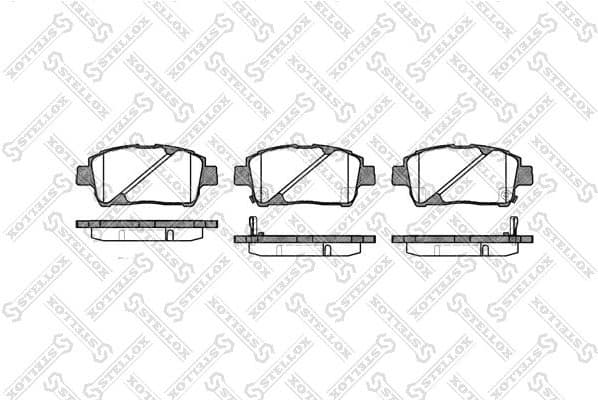Brake Pad Set, disc brake 751 002B-SX