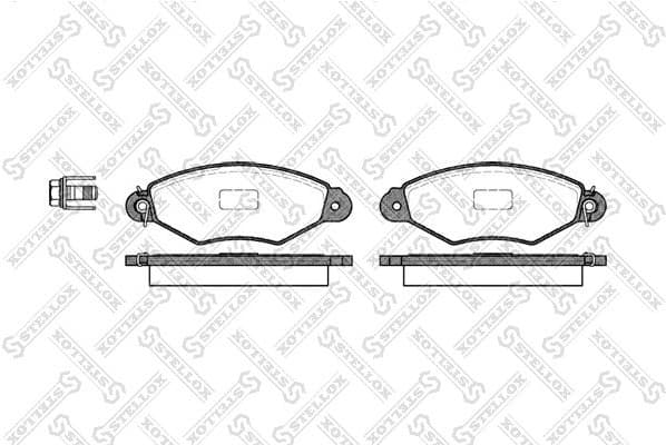 Brake Pad Set, disc brake 654 000B-SX
