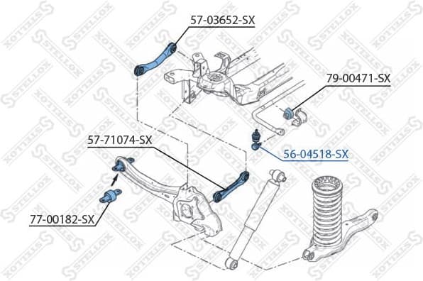 Link/Coupling Rod, stabiliser bar 56-04518-SX - image 2