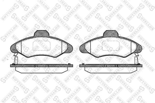 Brake Pad Set, disc brake 342 004B-SX