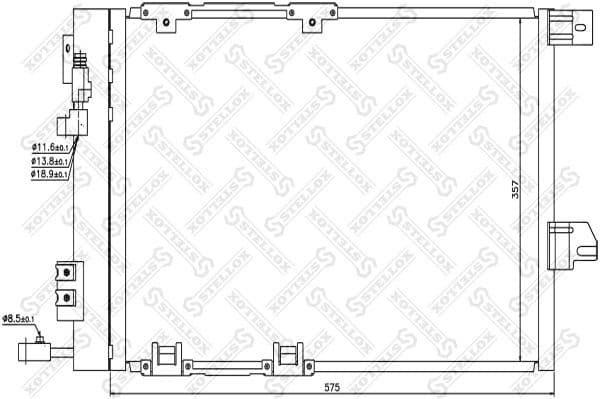 Condenser, air conditioning 10-45015-SX