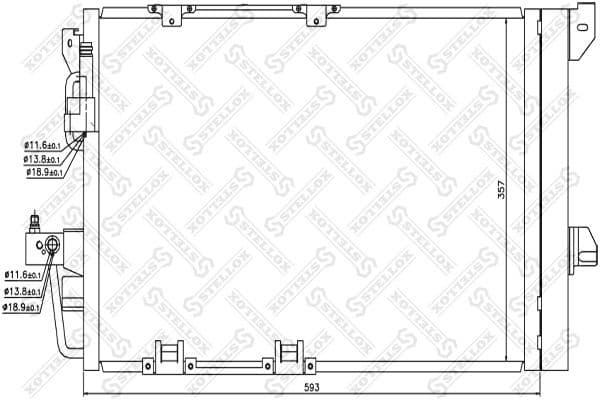 Condenser, air conditioning 10-45035-SX
