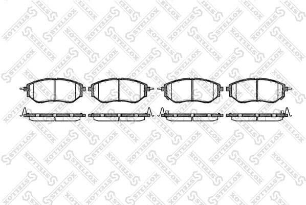 Brake Pad Set, disc brake 1148 002-SX