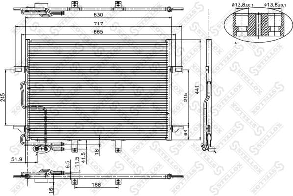 Condenser, air conditioning 10-45130-SX