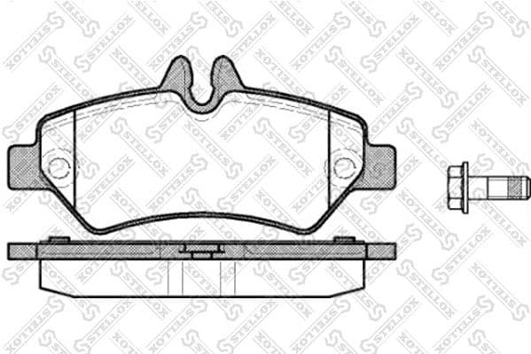 Brake Pad Set, disc brake 1257 000-SX