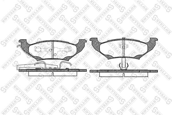 Brake Pad Set, disc brake 701 010B-SX