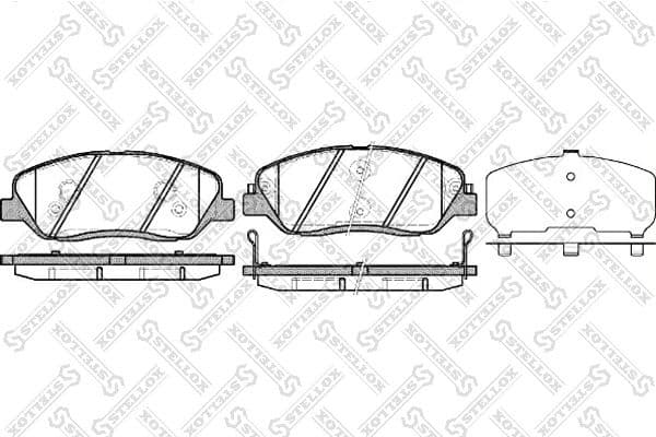 Brake Pad Set, disc brake 001 092B-SX