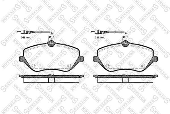 Brake Pad Set, disc brake 1112 004-SX