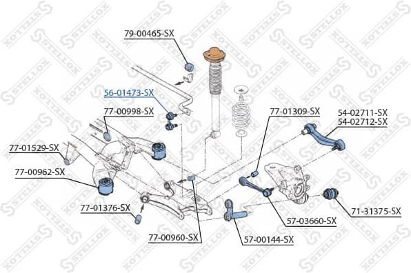 Link/Coupling Rod, stabiliser bar 56-01473-SX