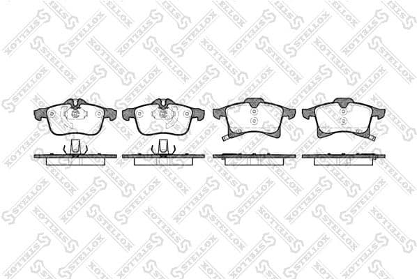 Brake Pad Set, disc brake 1047 002-SX
