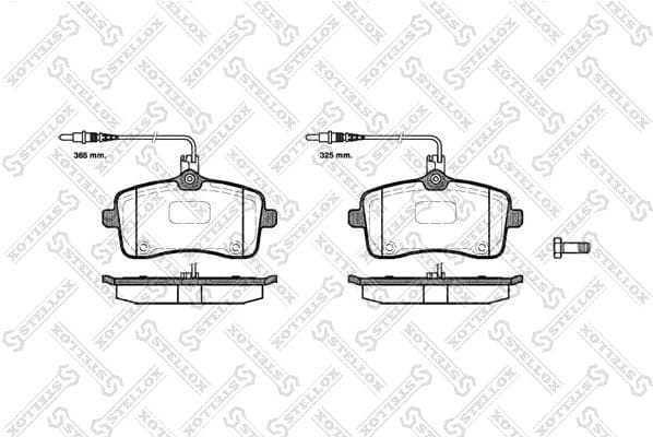 Brake Pad Set, disc brake 1113 004-SX