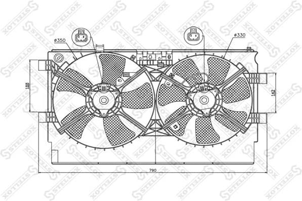 Fan, engine cooling 29-99380-SX